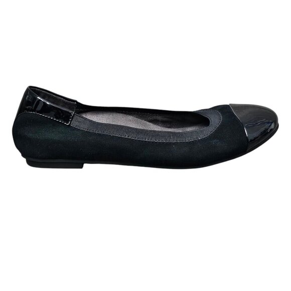 Vionic Women's Spark Tiegan Ballet Flats 359 Black Slip On Shoe - Picture 2 of 11
